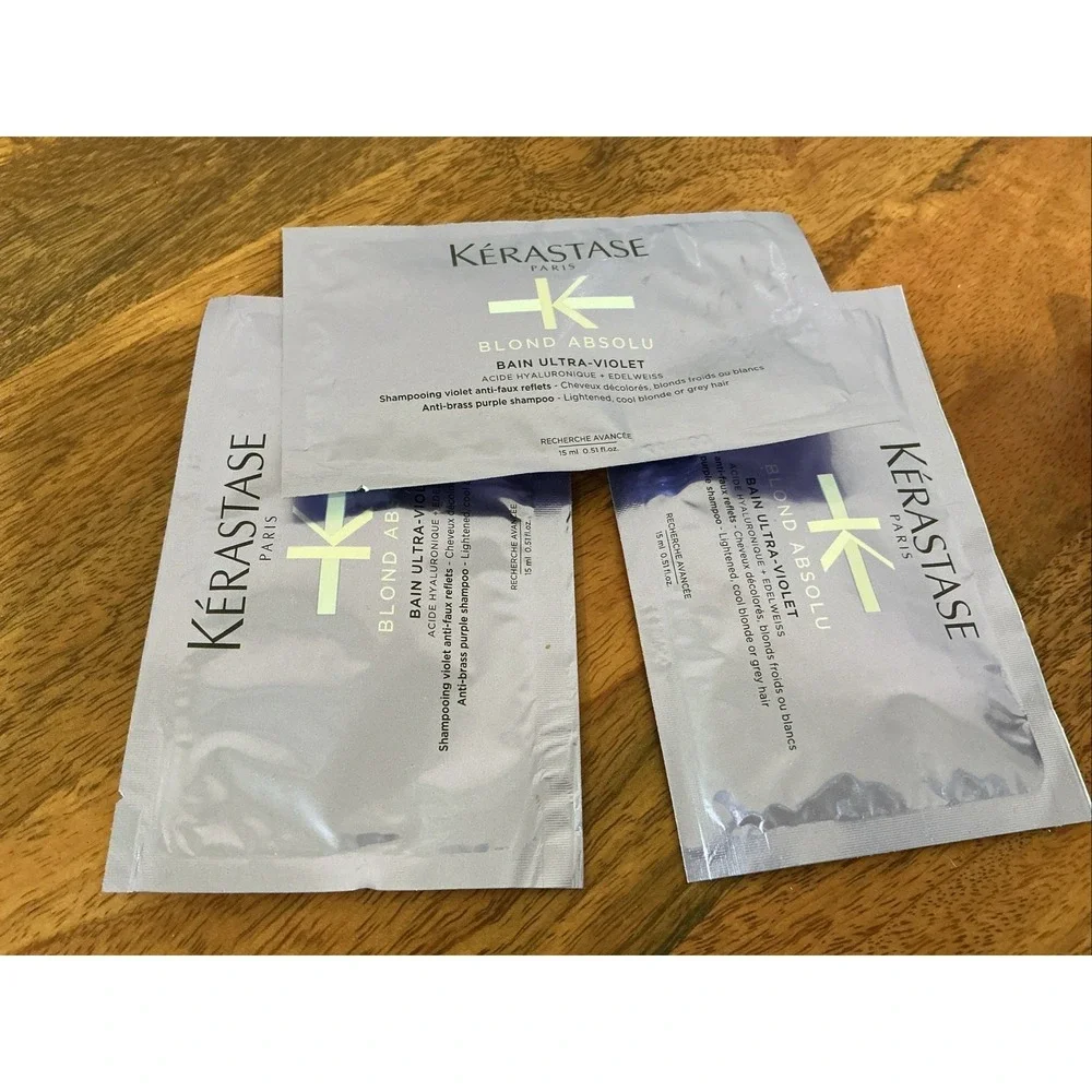 Kerastase Blond Absolu Serum Cicaflash Strengthening Oil Shampoo SAMPLE Set Of 7